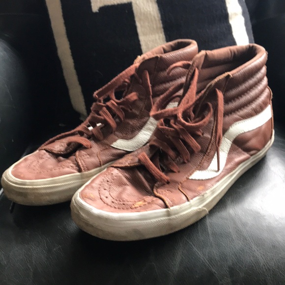leather van high tops